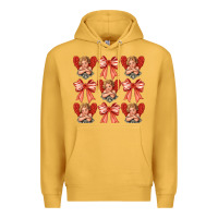 Mustard Valentines Eros and bow Premium Hoodie - CowhideDigitalArt