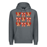 Rock Valentines Eros and bow Premium Hoodie - CowhideDigitalArt