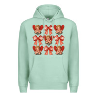 Seafoam Valentines Eros and bow Premium Hoodie - CowhideDigitalArt