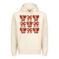 Tofu Valentines Eros and bow Premium Hoodie - CowhideDigitalArt