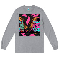 Heather Grey freedom rocks seamless pattern Long Sleeve Tee - BundleAndBundleShop