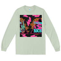 Matcha freedom rocks seamless pattern Long Sleeve Tee - BundleAndBundleShop
