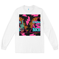 White freedom rocks seamless pattern Long Sleeve Tee - BundleAndBundleShop