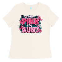Bone i wear pink for my aunt Ladies Tee - FaDigitalArtStudio