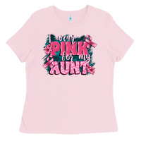 Bubblegum Pink i wear pink for my aunt Ladies Tee - FaDigitalArtStudio