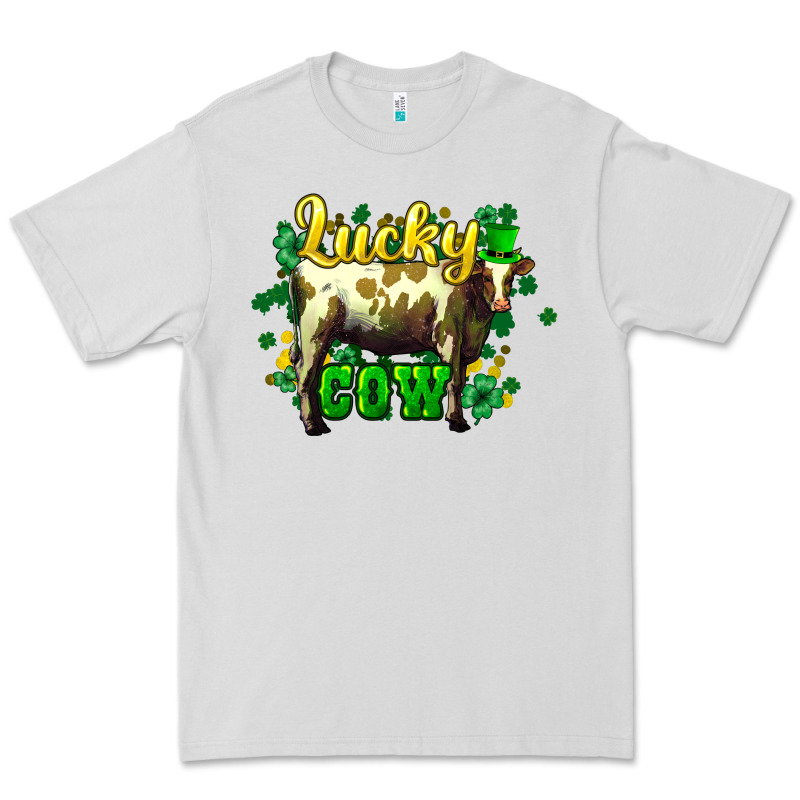 St. Patrick's Day Cow Premium Tee by HowdyJamesFarm | Teevron