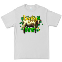 Dove Grey St. Patrick's Day Cow Premium Tee - HowdyJamesFarm