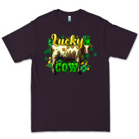 Plum St. Patrick's Day Cow Premium Tee - HowdyJamesFarm