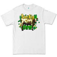 White St. Patrick's Day Cow Premium Tee - HowdyJamesFarm