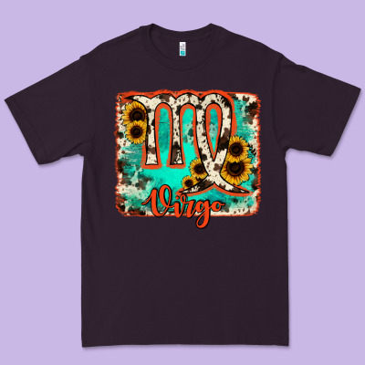 Virgo Turquoise Cowhide Premium Tee Designed By Ranaportraitstore