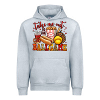 Heather Grey take me out to the ball game softball Urban Hoodie - Jasminsmagicworld