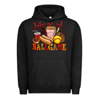 Pigment Black take me out to the ball game softball Urban Hoodie - Jasminsmagicworld