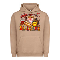 Pigment Burro take me out to the ball game softball Urban Hoodie - Jasminsmagicworld