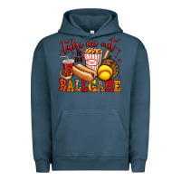 Pigment Midnight Navy take me out to the ball game softball Urban Hoodie - Jasminsmagicworld