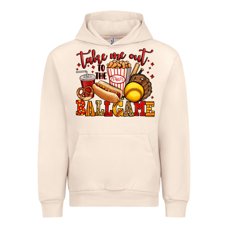 Take Me Out To The Ball Game Softball Urban Hoodie by Jasminsmagicworld | Teevron