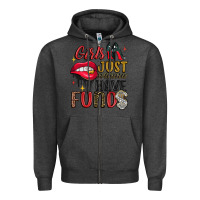 Charcoal Heather girls just wanna have funds Zipper Hoodie - JahusDesignShop