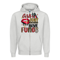 Dove Grey girls just wanna have funds Zipper Hoodie - JahusDesignShop