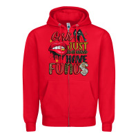 Red girls just wanna have funds Zipper Hoodie - JahusDesignShop