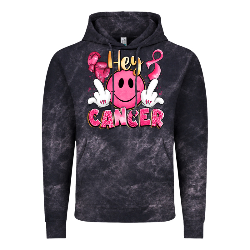 Hey Cancer With Middle Fingers Vintage Hoodie by LillyAllenDesigns | Teevron