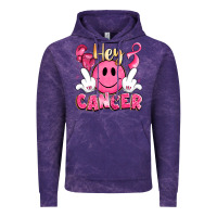 Cloud Purple hey cancer with middle fingers Vintage Hoodie - LillyAllenDesigns