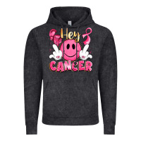 Vintage Black hey cancer with middle fingers Vintage Hoodie - LillyAllenDesigns
