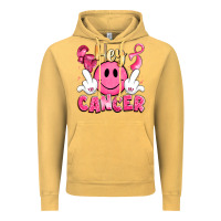 Vintage Mustard hey cancer with middle fingers Vintage Hoodie - LillyAllenDesigns