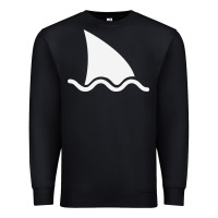 Black shark fin Premium Sweatshirt - DesigneFamous