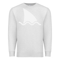 Oatmeal Heather shark fin Premium Sweatshirt - DesigneFamous