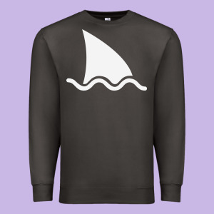 Shark Fin Premium Sweatshirt Designed By Designefamous