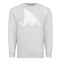 Dove Grey shark fin Premium Sweatshirt - DesigneFamous