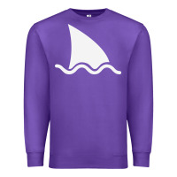Purple shark fin Premium Sweatshirt - DesigneFamous