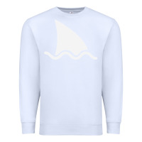 White shark fin Premium Sweatshirt - DesigneFamous