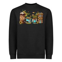 Black sunflower gemstone coffee Heavyweight Sweatshirt - JahusDesignShop