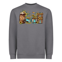 Storm sunflower gemstone coffee Heavyweight Sweatshirt - JahusDesignShop