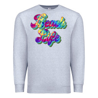Heather Grey beach life Premium Sweatshirt - JahusDesignShop