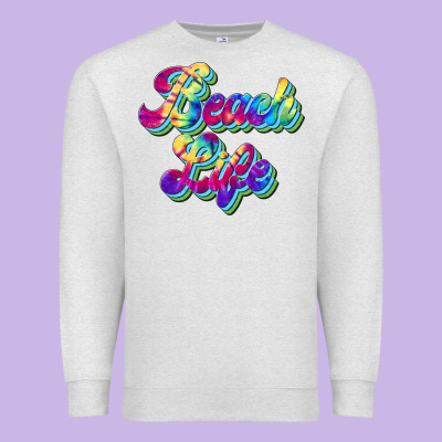 Beach Life Premium Sweatshirt Designed By Jahusdesignshop