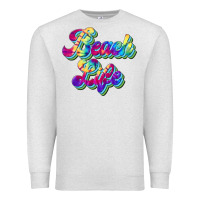 Oatmeal Heather beach life Premium Sweatshirt - JahusDesignShop