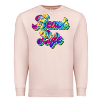 Pale Pink beach life Premium Sweatshirt - JahusDesignShop