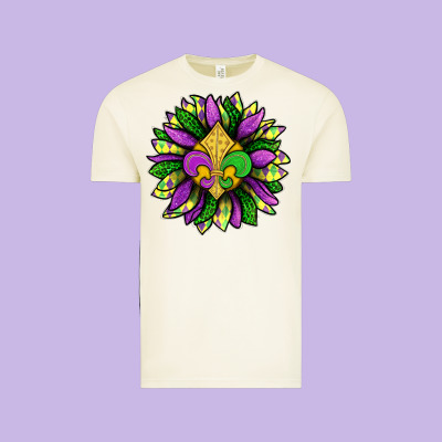 Mardi Gras Sunflower Vintage Tee Designed By Bundleandbundleshop