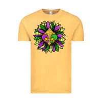 Vintage Mustard Mardi Gras Sunflower Vintage Tee - BundleAndBundleShop