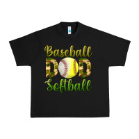 Black Baseball Dad Softball Urban Heavy Tee - BundleAndBundleShop