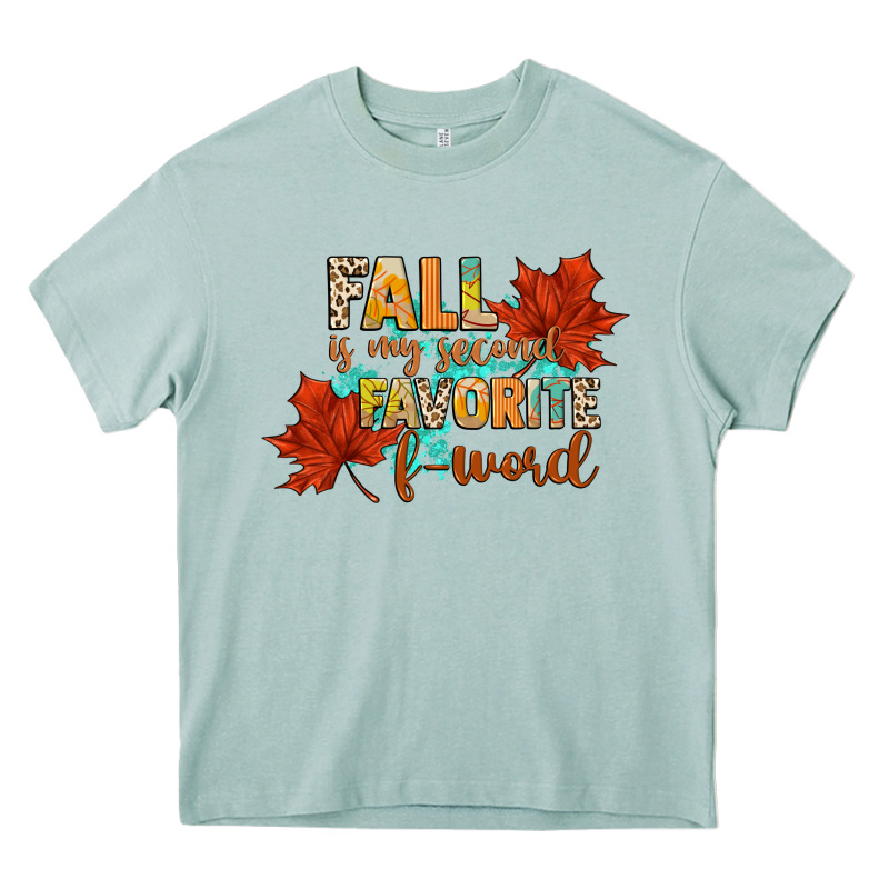 Fall Is My Second Favorite F Word Heavy Core Tee by CowGirlArtShop | Teevron