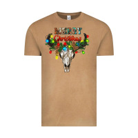 Vintage Camel merry christmas bull skull Vintage Tee - RanaPortraitStore