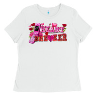 White Heart breaker Valentine's Day Ladies Tee - FaDigitalArtStudio
