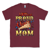 Burgundy Loud and proud cheer Mom Mother's Day Classic Tee - CowGirlArtShop