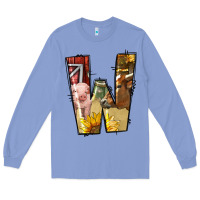 Colony Blue farm life alphabet lowercase letters w Long Sleeve Tee - BundleAndBundleShop