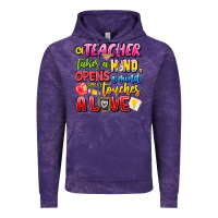 Cloud Purple a Teacher Takes a Hand Opens a mind and Touches A Vintage Hoodie - CowhideDigitalArt