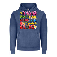 Vintage Denim a Teacher Takes a Hand Opens a mind and Touches A Vintage Hoodie - CowhideDigitalArt