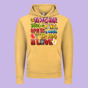 A Teacher Takes A Hand Opens A Mind And Touches A Vintage Hoodie Designed By Cowhidedigitalart