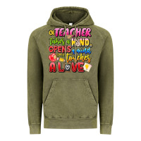 Vintage Olive a Teacher Takes a Hand Opens a mind and Touches A Vintage Hoodie - CowhideDigitalArt